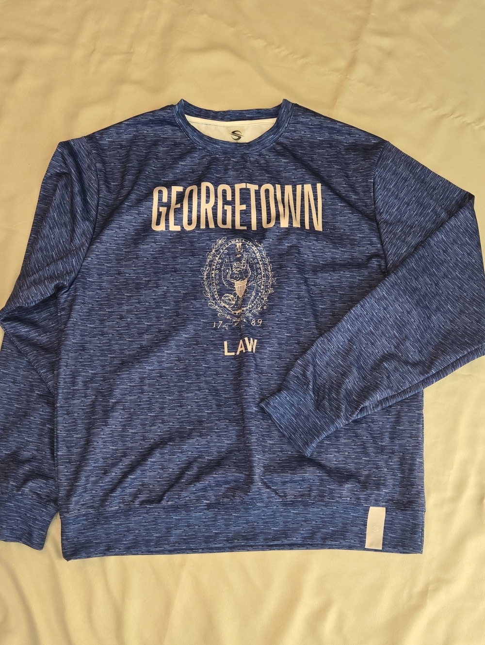 Moving Comfort Georgetown Law Blue Crewneck Sweatshirt